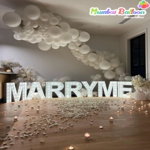 Marriage Proposal Balloon Decoration