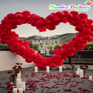 Marriage Proposal Balloon Decoration