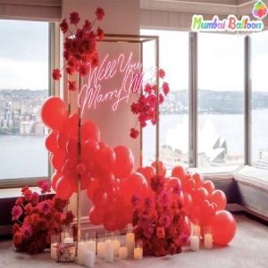 Marriage Proposal Balloon Decoration