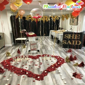 Marriage Proposal Balloon Decoration