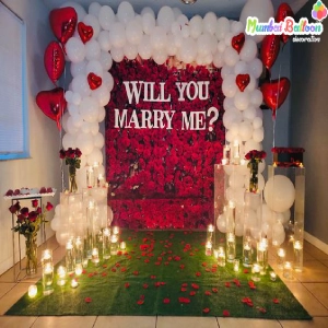 Marriage Proposal Balloon Decoration